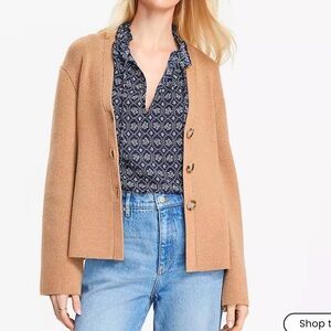 LOFT Wide Sleeve Sweater Jacket Sz Med NWT